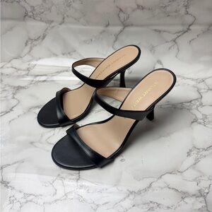 Women’s Stuart Weitzman Nudist Slide 85mm Black Heels SL460 EU Size 40